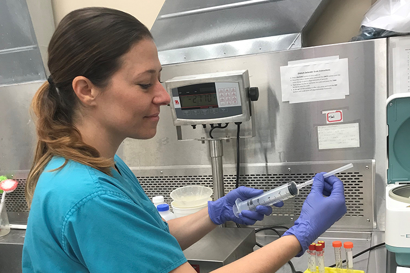 2019 June BSHRI blood testing Amanda Acuna